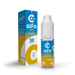 Flacon de 10 ml d'e-liquide USA Mix de la gamme Alfaliquid Original