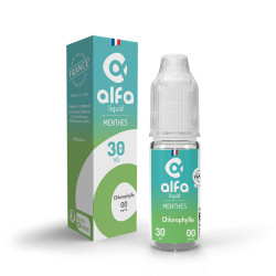 Flacon de 10 ml d'e-liquide Chlorophylle de la gamme Alfaliquid Original