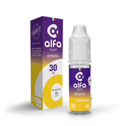 Flacon de 10 ml d'e-liquide Candy Cola de la gamme Alfaliquid Original