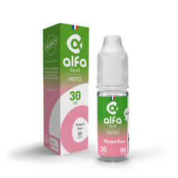 Flacon de 10 ml d'e-liquide Mangue Rose de la gamme Alfaliquid Original