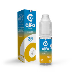 Flacon de 10 ml d'e-liquide FR-M de la gamme Alfaliquid Original