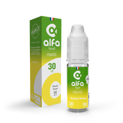 Flacon de 10 ml d'e-liquide Ananas Sweet de la gamme Alfaliquid Original