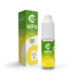Flacon de 10 ml d'e-liquide Citron Femminello de la gamme Alfaliquid 50/50