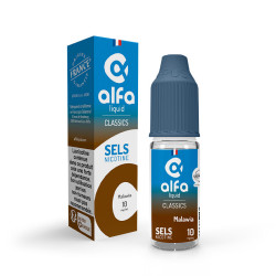 Flacon de 10 ml d'e-liquide Malawia aux sels de nicotine Alfaliquid