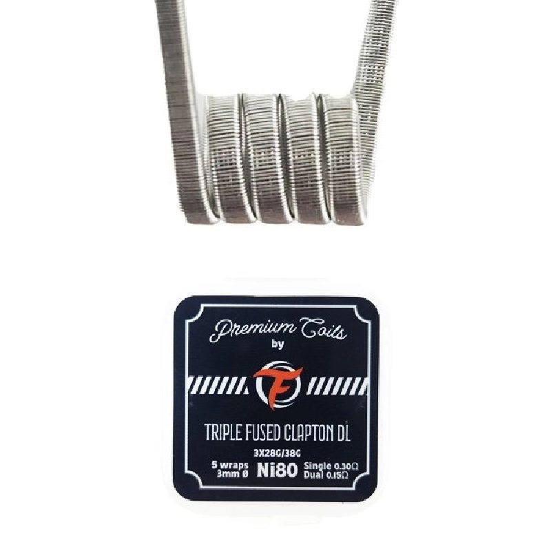 Coil Triple Fused Clapton DL Ni80 - Fumytech (1/2)