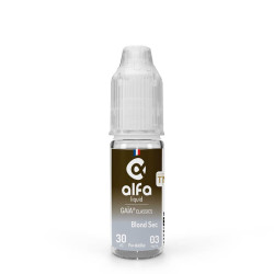 Flacon de 10 ml d'e-liquide Blond Sec de la gamme Alfaliquid Gaïa Classics