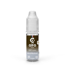 Flacon de 10 ml d'e-liquide Blond Mentholé de la gamme Alfaliquid Gaïa Classics