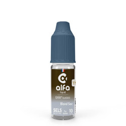 Flacon de 10 ml d'e-liquide Blond Sec de la gamme Alfaliquid Gaïa Classics