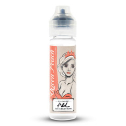 Flacon de 50 ml d'e-liquide Queen Peach de la gamme A&L Les Créations