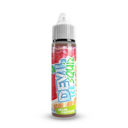 Flacon de 50 ml d'e-liquide Melon Pastèque Ice de la gamme Devil Squiz Avap