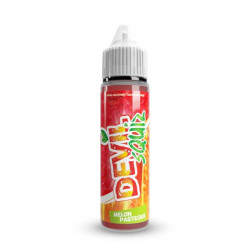 Flacon de 50 ml d'e-liquide Melon Pastèque de la gamme Devil Squiz Avap
