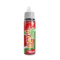 Flacon de 50 ml d'e-liquide Fraise Rhubarbe de la gamme Devil Squiz Avap