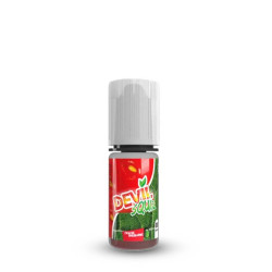Flacon de 10 ml d'e-liquide Fraise Rhubarbe de la gamme Devil Squiz Avap