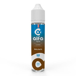 Flacon de 50 ml d'e-liquide Malawia de la gamme Alfaliquid Shake and Vape