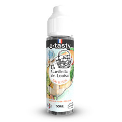 Flacon de 50 ml d'e-liquide Teint de Pêche Récolte d'Hiver de la gamme La Cueillette de Louise