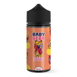 Flacon de 100 ml d'e-liquide Watermelon Peach Lychee de la gamme Baby Bear