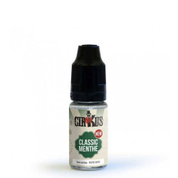 Flacon de 10 ml d'e-liquide Classic Menthe de la gamme Cirkus VDLV
