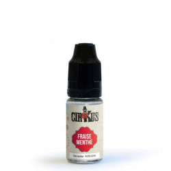 Flacon de 10 ml d'e-liquide Fraise Menthe de la gamme Cirkus VDLV