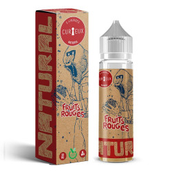 Flacon de 50 ml d'e-liquide Fruits Rouges Natural de la marque Curieux