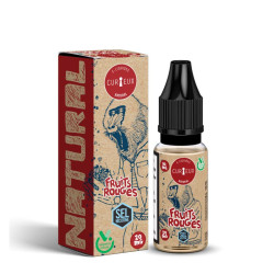 Flacon de 10 ml d'e-liquide Fruits Rouges Natural de la marque Curieux