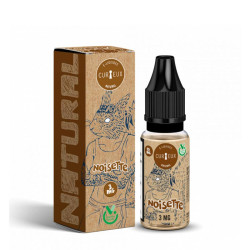 Flacon de 10 ml d'e-liquide Noisette Natural de la marque Curieux