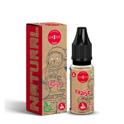 Flacon de 10 ml d'e-liquide Fraise Natural de la marque Curieux