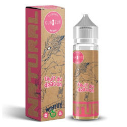 Flacon de 50 ml d'e-liquide Fruit du Dragon Natural de la marque Curieux