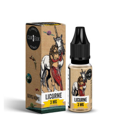 Flacon de 10 ml d'e-liquide Licorne Astrale de la marque Curieux