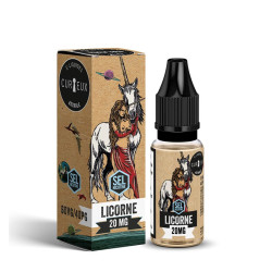 Flacon de 10 ml d'e-liquide Licorne Astrale de la marque Curieux