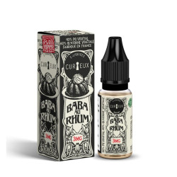 Flacon de 10 ml d'e-liquide Baba au Rhum de la marque Curieux