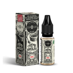 Flacon de 10 ml d'e-liquide Crème Brûlée de la marque Curieux