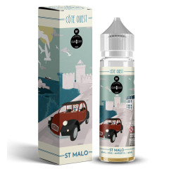Flacon de 50 ml d'e-liquide Saint Malo Côte Ouest de la marque Curieux