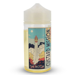 Fiole Chubby de 200 ml d'e-liquide The Moon de la marque Custard Mission