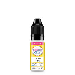 Flacon de 10 ml d'e-liquide Lemon Tart de la marque Dinner Lady