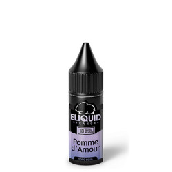 Flacon de 10 ml d'e-liquide Pomme d'Amour de la marque Eliquid France