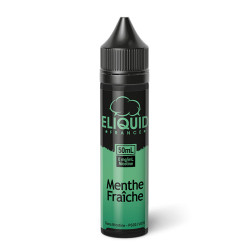 Flacon de 50 ml d'e-liquide Menthe Fraîche de la marque Eliquid France