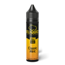 Flacon de 50 ml d'e-liquide Classic Mint de la marque Eliquid France