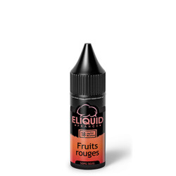 Flacon de 10 ml d'e-liquide Fruits Rouges de la marque Eliquid France