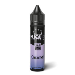 Flacon de 50 ml d'e-liquide Caramel de la marque Eliquid France