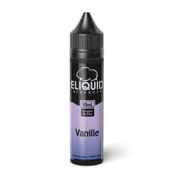 Flacon de 50 ml d'e-liquide Vanille de la marque Eliquid France