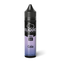 Flacon de 50 ml d'e-liquide Cola de la marque Eliquid France