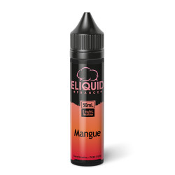 Flacon de 50 ml d'e-liquide Mangue de la marque Eliquid France