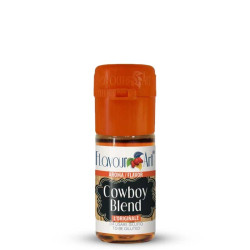 Flacon de 10 ml d'e-liquide Cowboy Blend de la marque Flavour Art