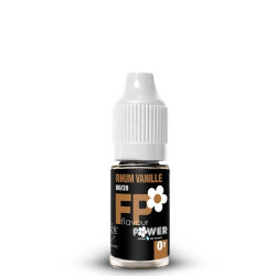 Flacon de 10 ml d'e-liquide Rhum Vanille 80/20 de la marque Flavour Power