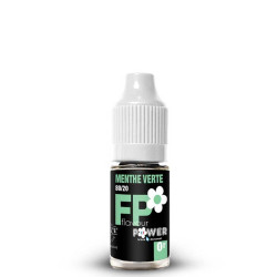Flacon de 10 ml d'e-liquide Menthe Verte 80/20 de la marque Flavour Power