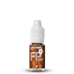 Flacon de 10 ml d'e-liquide Café Moka 50/50 de la marque Flavour Power
