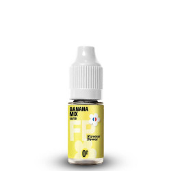 Flacon de 10 ml d'e-liquide Banana Mix 50/50 de la marque Flavour Power