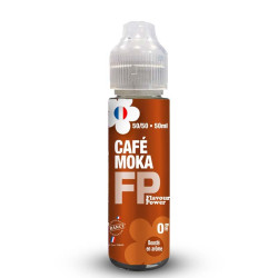 Flacon de 50 ml d'e-liquide Café Moka de la marque Flavour Power