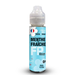Flacon de 50 ml d'e-liquide Menthe Fraîche de la marque Flavour Power