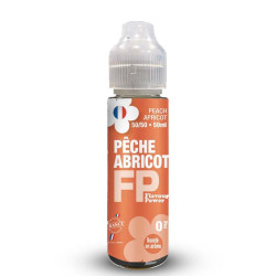 Flacon de 50 ml d'e-liquide Pêche Abricot de la marque Flavour Power